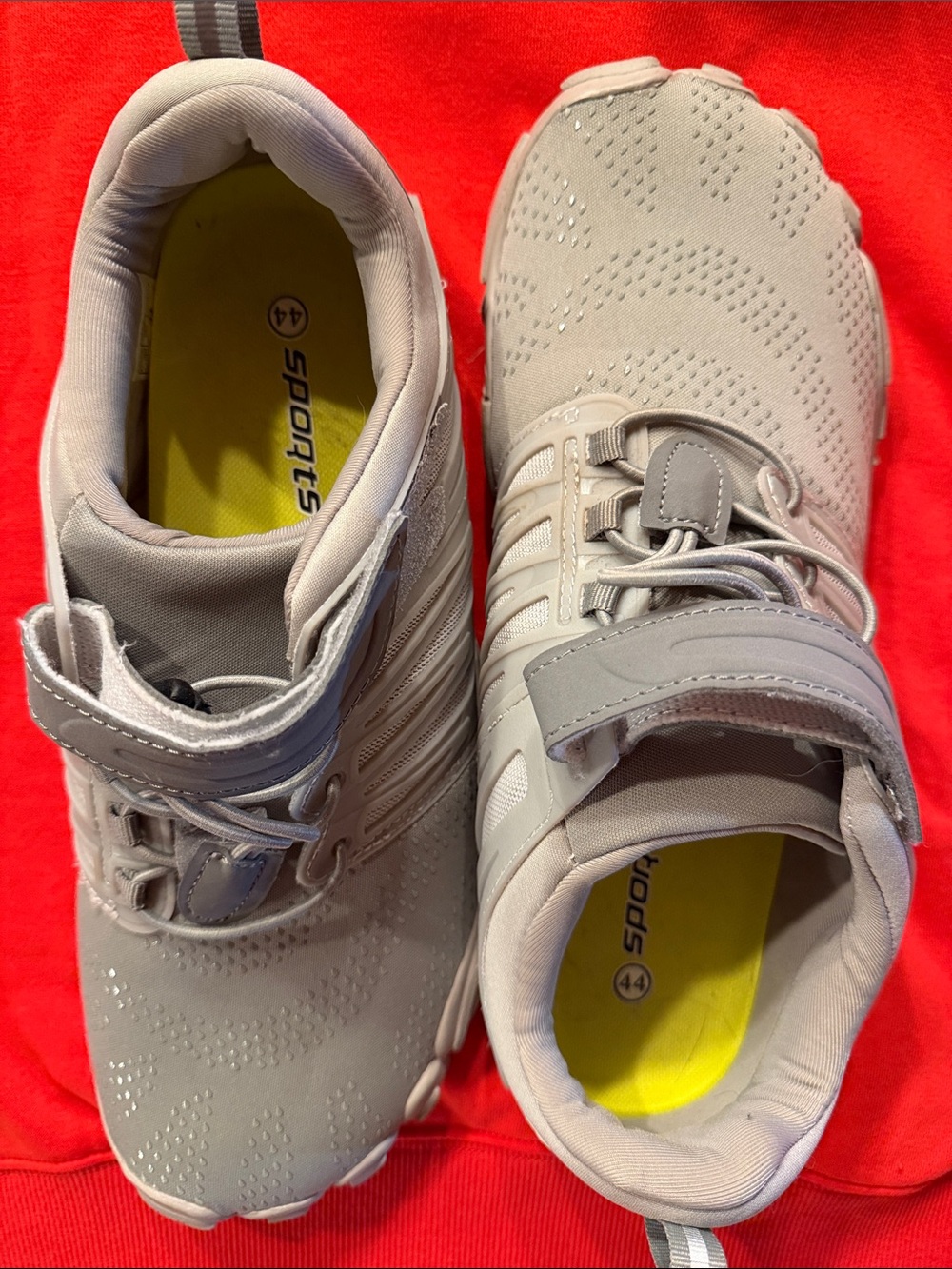 Mens Grey Athletic Sneakers - Lightweight Comfort
